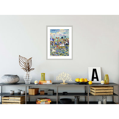 «Idler on the Beach» par Maurice Brasil Prendergast, impression giclée sur cadre