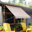 Dakota Fields 200cm W x 150cm D Polyester Cover Retractable Patio Awning-287869742