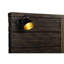 Lit de style industriel avec lumières, bois massif, brun, P 88,76 po x l 80 po, H 68 po, 192 lb avec et avec profondeur de réglage + profondeur, 192 lb, charge, positionnement de la tête de lit