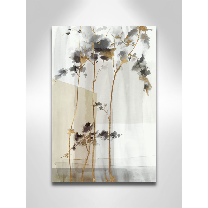 Golden Zen I Print par Eva Watts, Sans cadre, 12'' W x 18'' H, Toile tendue