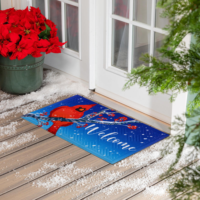 Tapis en relief Snowy Cardinal