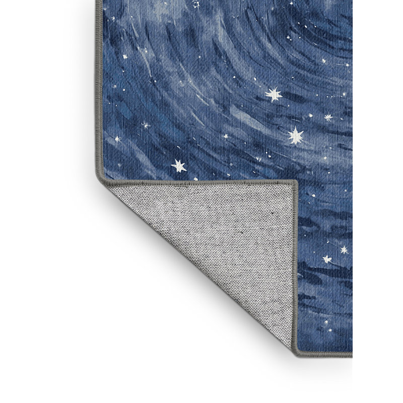 Machine Washable Gray Area Rug, Runner 2' x 4'