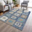 Machine Washable Indoor/Outdoor Xhevrie Navy Rug-35295229