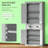 Freestanding Food Pantry Cabinet Kitchen Cabinet-1422505589