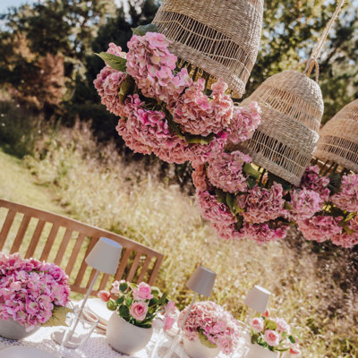 Viora Rattan Garden Chandelier