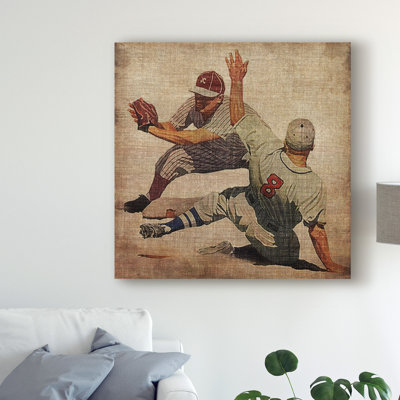 « rétro sports vii », reproduction d’impression sur toile tendue