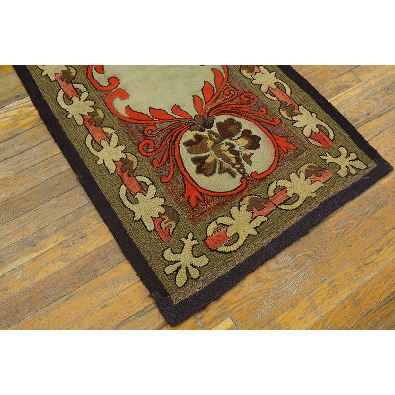 Tapis Rare Antique Artistic Art Nouveau Design