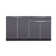 Outdoor Kitchen Aluminum 64" W x 24" D x 36.5" H 2-Piece Modular Cabinet Set