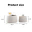 Ensemble de tables basses gigognes blanches avec rangement et couvercle amovible