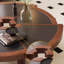 Table basse en bois massif au design créatif-105353539