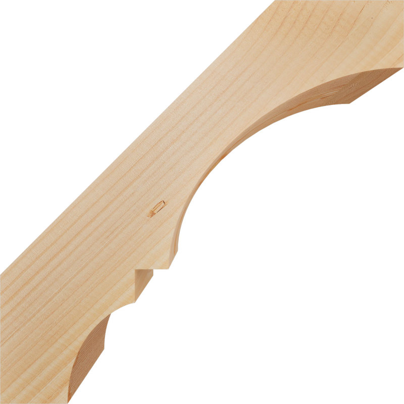Genouillère Balboa, Sapin de Douglas, Lisse, H 16 po x l 5,5 po x P 16 po