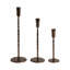 Sagebrook Home 9X3" Twisted Taper Holder, Black-759743159