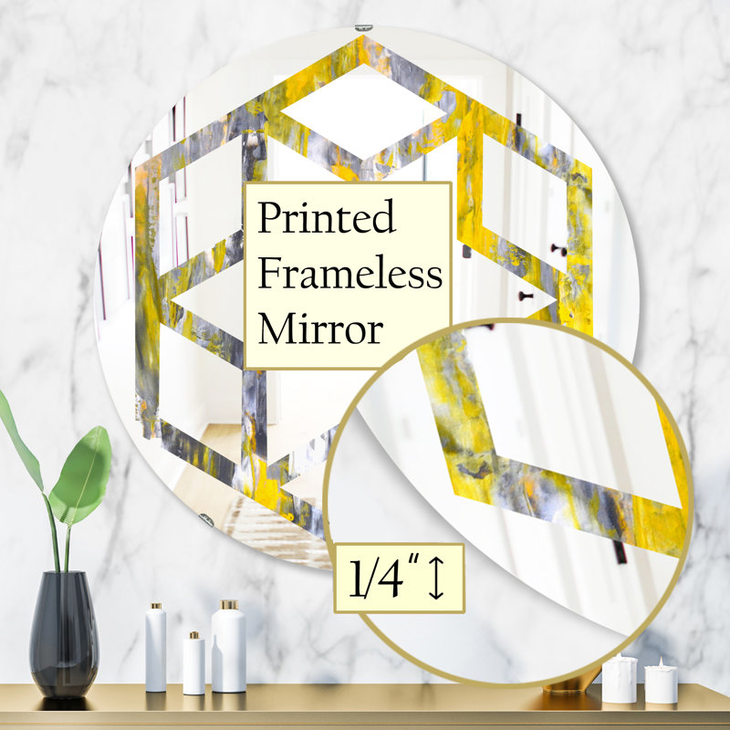 Miroir mural Hexagon Star, H 24 po x l 24 po