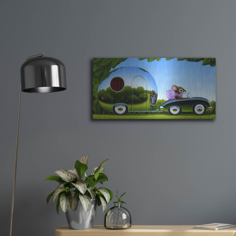 Latitude Tour® «Touring» par Chris Miles, art mural en métal