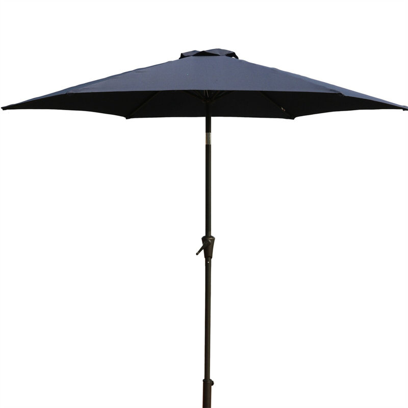 Parasol de patio en polyester résistant aux intempéries avec cadre en aluminium pour terrasse et jardin