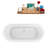 66.9'' x 29.1'' Soaking Acrylic Bathtub-835281884-835281882
