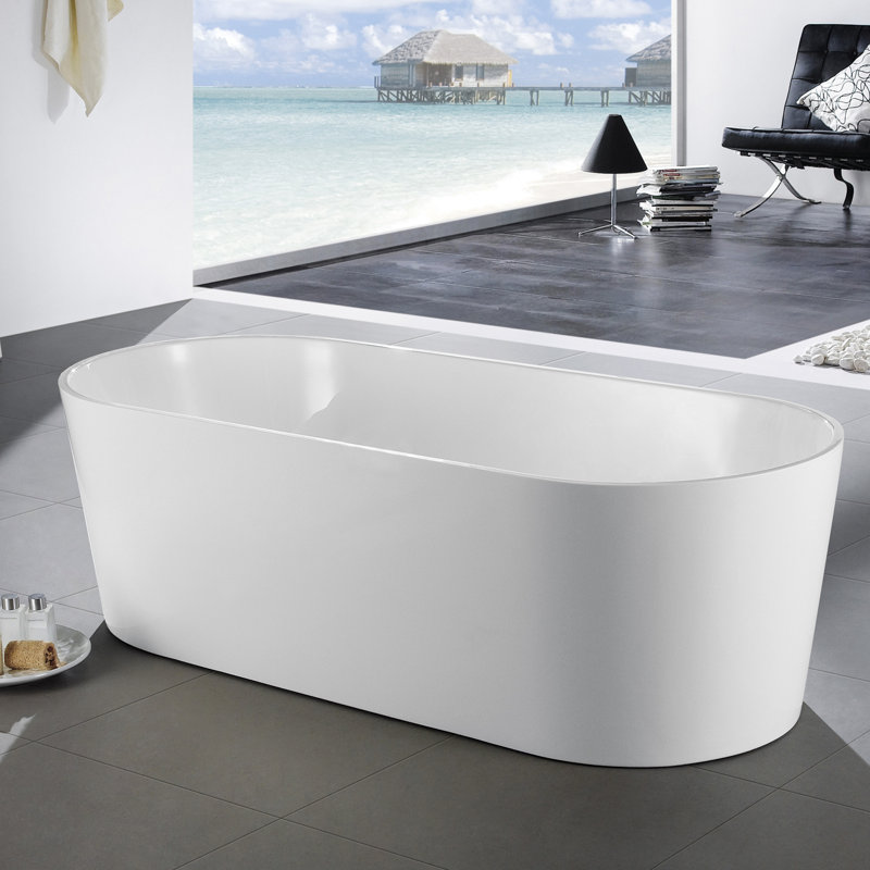 Baignoire de trempage autoportante 59 po. x 30 po. Chloe