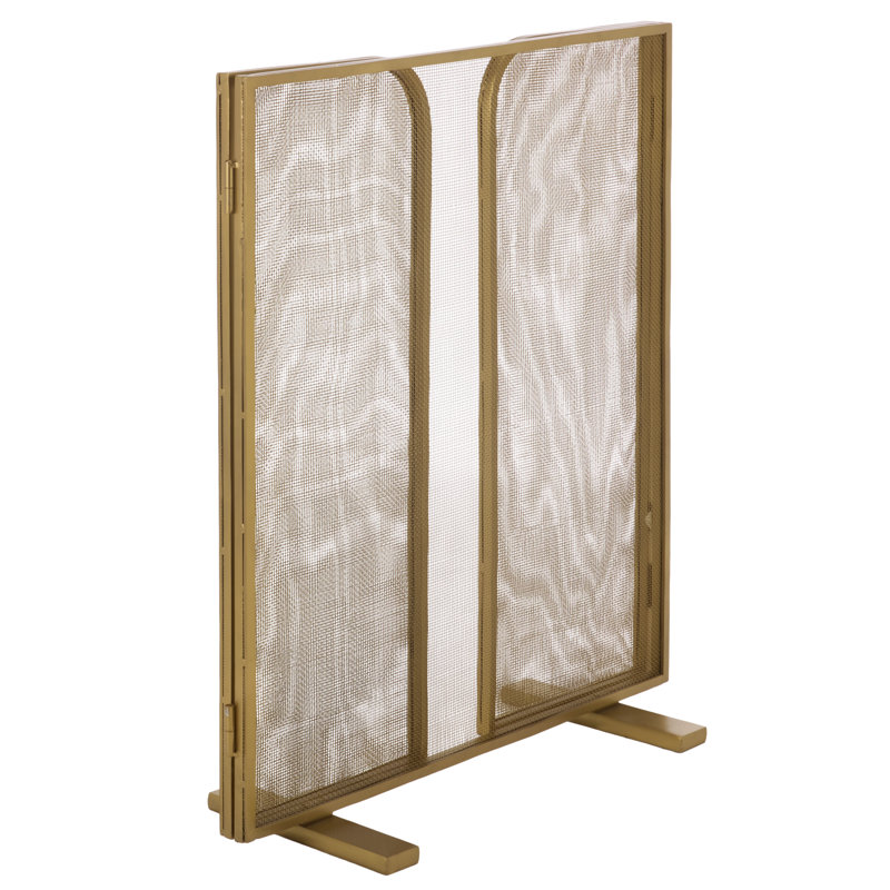 Pare-étincelles pliable Trista, Brass