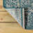 Leonora Bohemian Textured Weave Floral Teal/Gray Indoor/Outdoor Rug-566612134