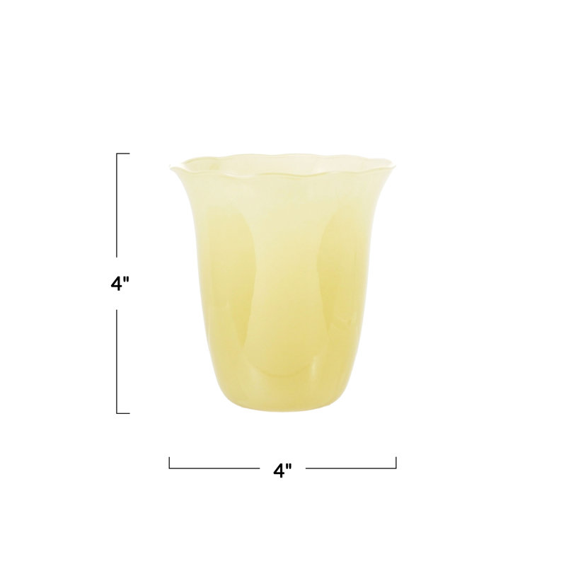 Gobelet en verre festonné Sunwashed