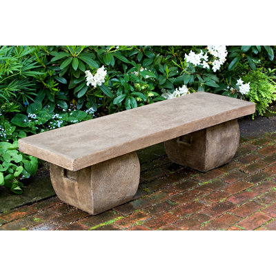 Balmorhea Stone/Concrete Garden Bench by Dakota Fields