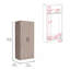 180 Armoire Beery, chambre à coucher, gris clair-739068295