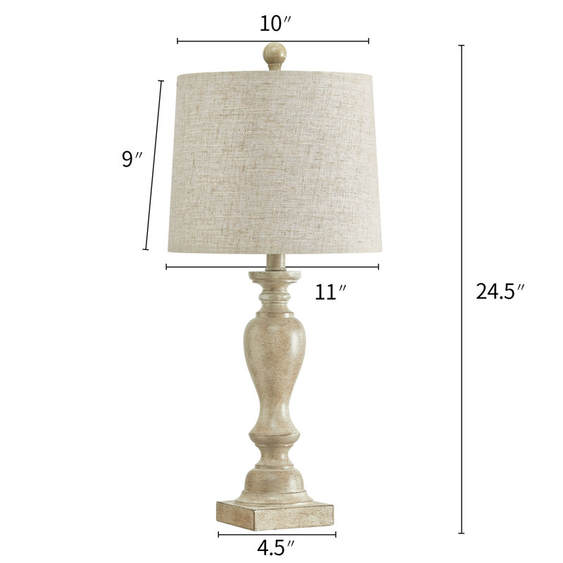 Lampe de table en résine 24,5 po Middlesex