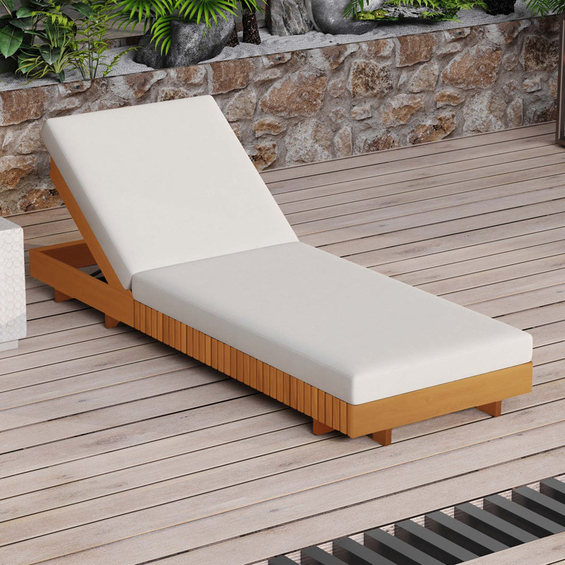 Chaise longue Modern, Crème