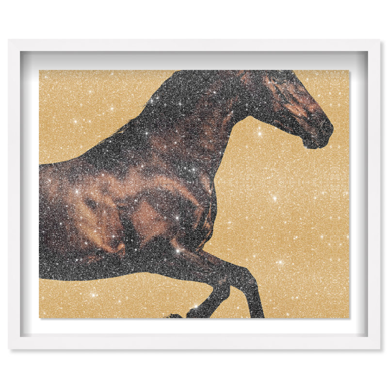Hue Equine II Framed Graphic Art, 25.5"H x 31.5"W, White Shadowbox