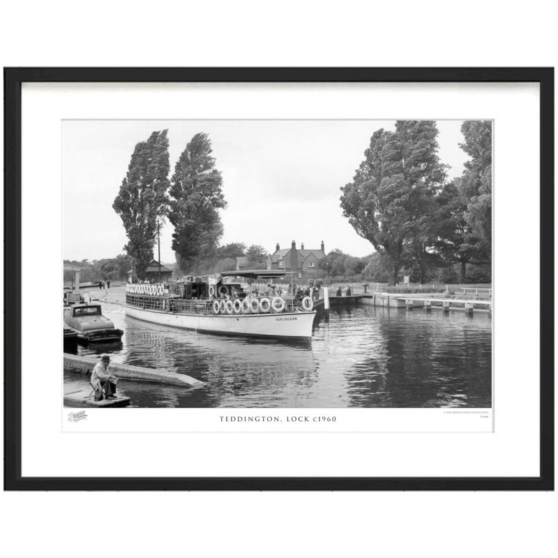 Teddington, Lock C1960 by Francis Frith - Single Picture Frame Print, 40cm H x 50cm W x 2.3cm D