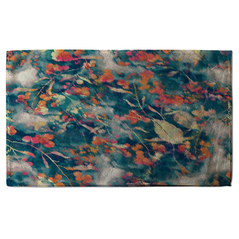 Cotton Floral Tea Towel Kitchen Towel