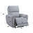 Jeromie Gray Synthetic Leather Power Motion Recliner W/USB Port