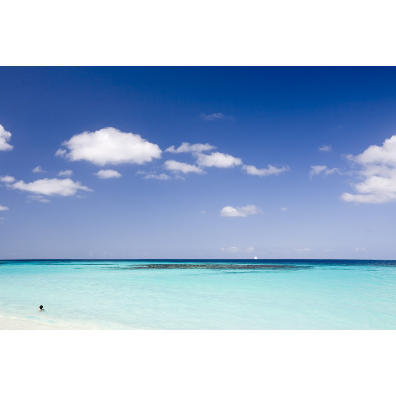Caribbean Seascape by Stevegeer - No Frame Art Prints on Canvas, 20cm H x 30cm W