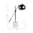 24" Hollylynn Marble Table Lamp, White/Silver