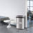 Trash Can 50 Liter Garbage Can 13 Gallon Kitchen Trash Can Anti-Fingerprint Motion Sensor Stainless Steel Trash Bin Kitchen Waste Bin with Liner for Home Kitchen Bathroom -116989898