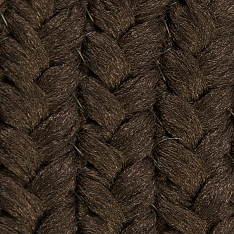 Tapis brun tressé à la main Rylie, Tapis de couloir 2 pi 6 po x 12 pi