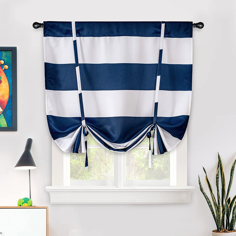 Eastcote Room Darkening Curtain Single Panel, Navy, 45'' W x 63'' L