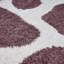 Moodi Modern Shaggy Area Rug Abstract Pebble Design-122009886-122425691