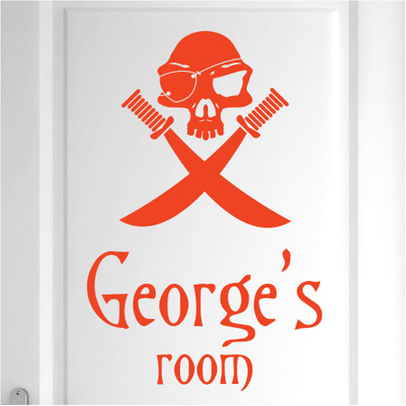 Nautical & Beach Wall Decal, Orange