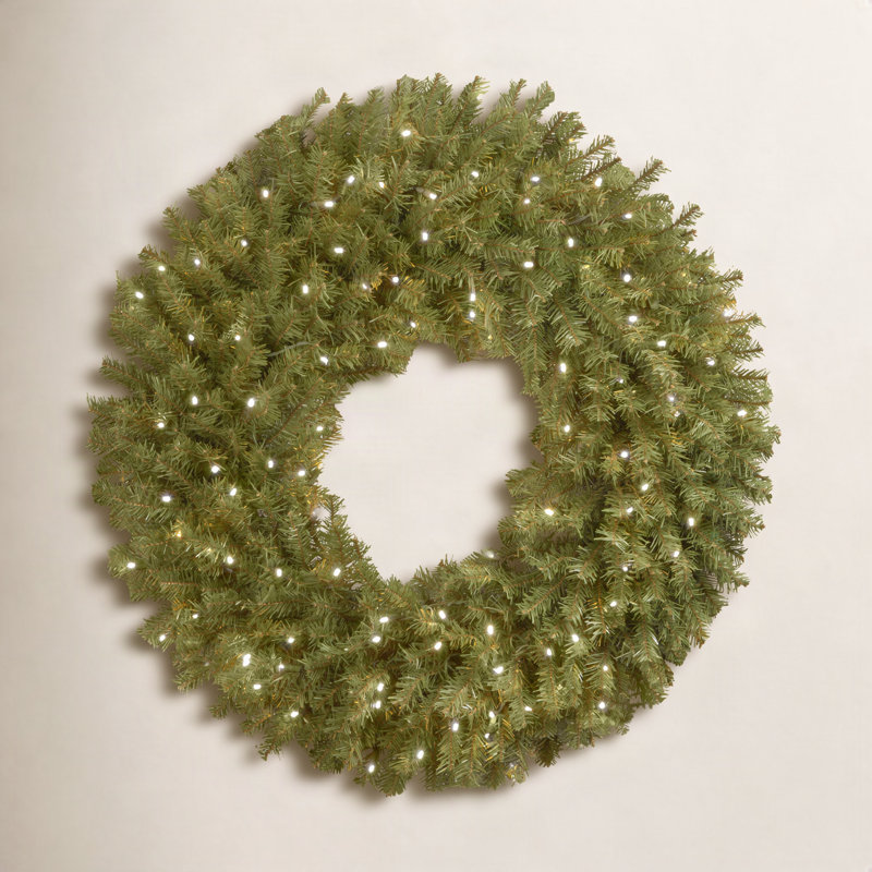 Couronne de sapin avec lumières Norwood, 42", Pré-éclairé