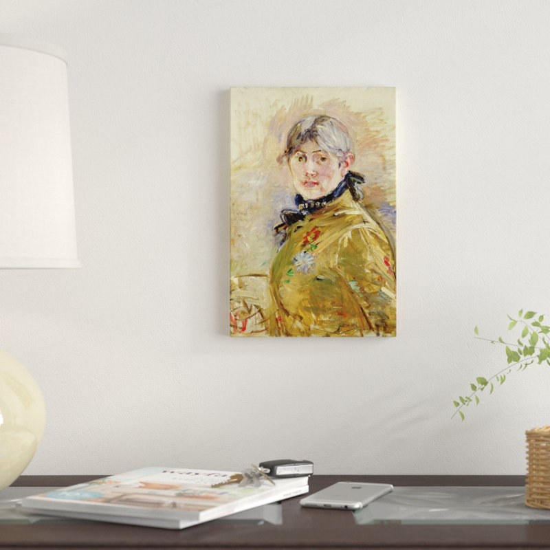 « self portrait, 1885 », reproduction d’impression sur toile tendue, H 12 po x l 8 po x P 0,75 po, Toile tendue, Pas de tapis