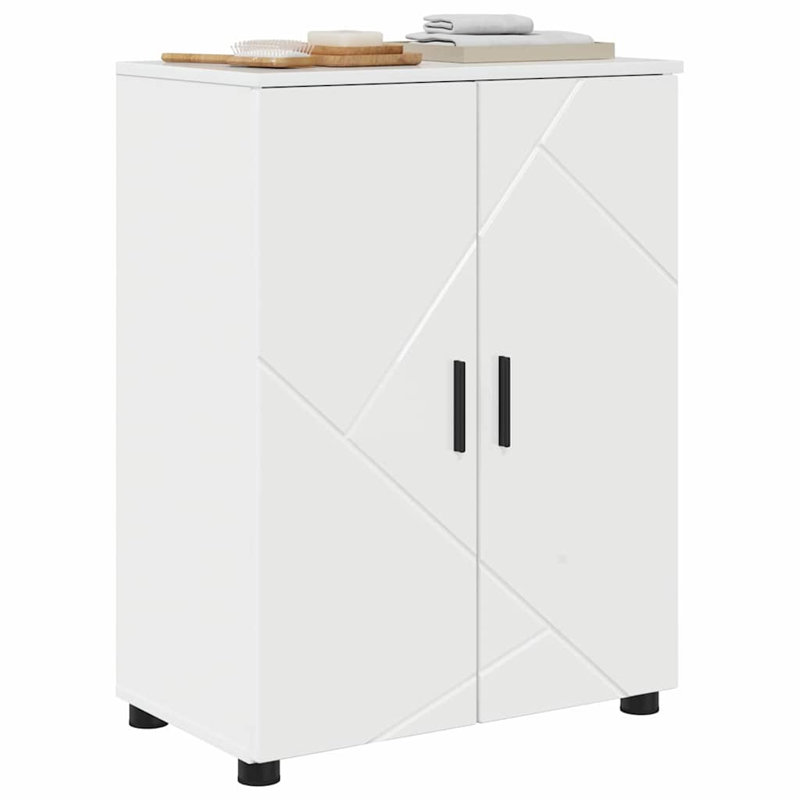 60cm Bathroom Vanity Base Only, High Gloss White