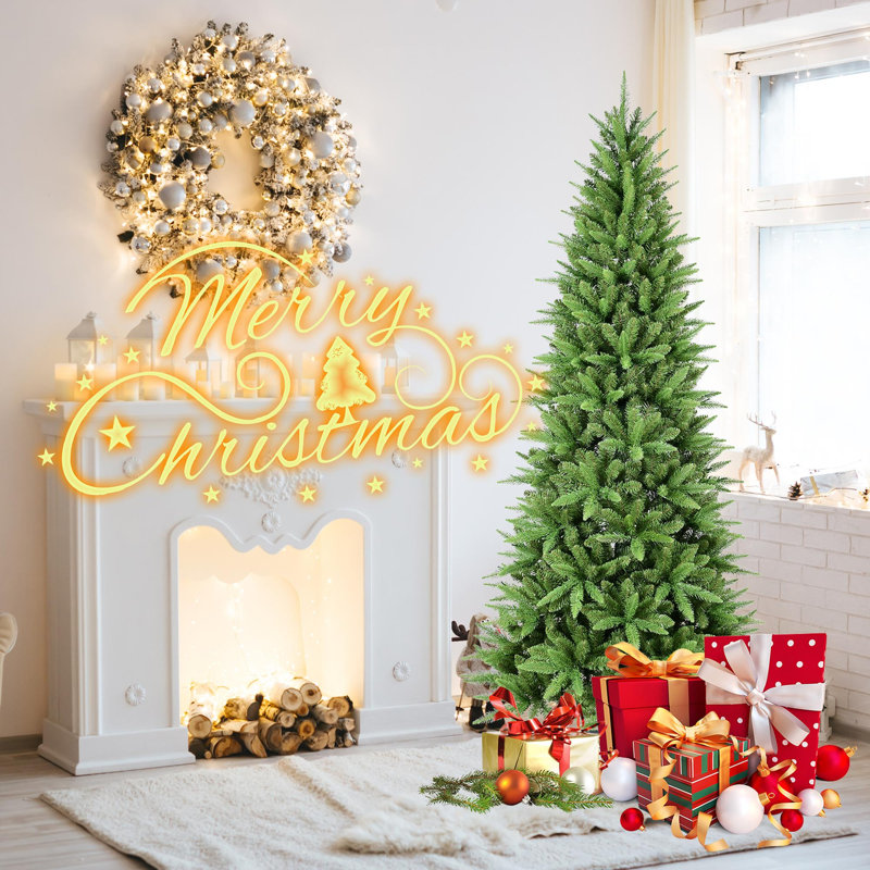 Arbre de Noël artificiel en PVC 4 pi, H 4 pi