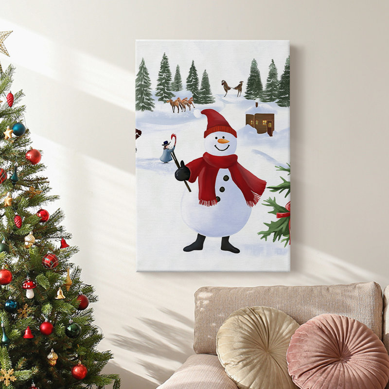 Art des Fêtes de Noël - Toile tendue avec châssis CCXXVII, H 18 po x l 12 po