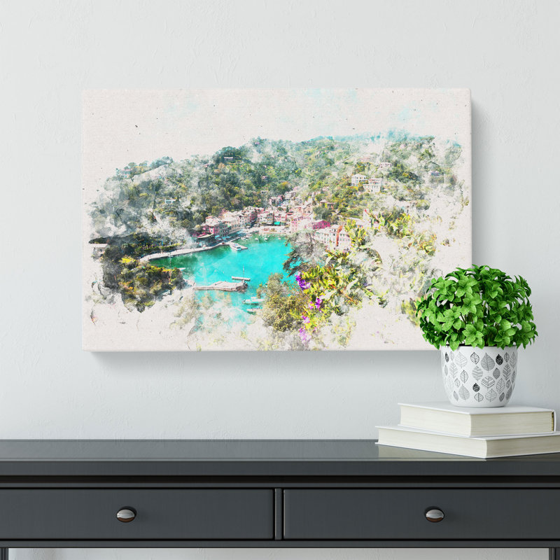 Portofino In Italy - Wrapped Canvas, 40cm H x 60cm W x 4cm D