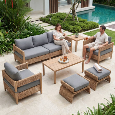 7 Pieces Outdoor Patio Conversation Set