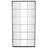 Cole And Grey Metal Window Pane Inspired Room Black Floor Mirror