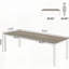 Bureau d'ordinateur extra long pour 2 personnes