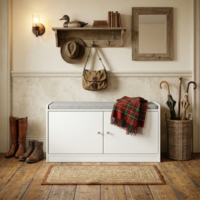 8 Pair Shoe Storage Bench