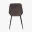 Mariners 52cm H Genuine Leather Upholstered Metal Upholstered Back Side Chair-521170824